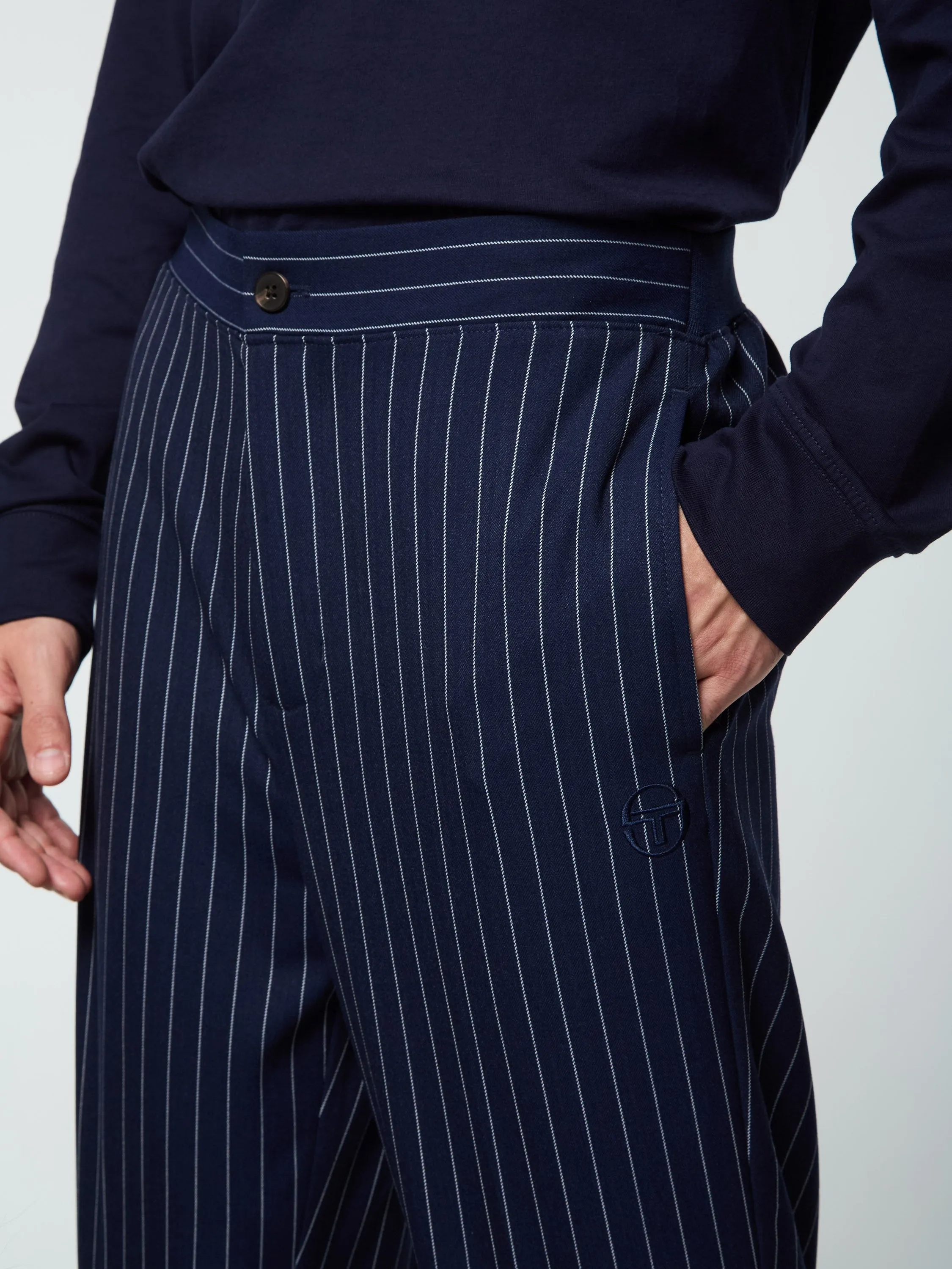 Gessato Suiting Track Pant- Maritime Blue sold by Sergio Tacchini product image thumbnail 5