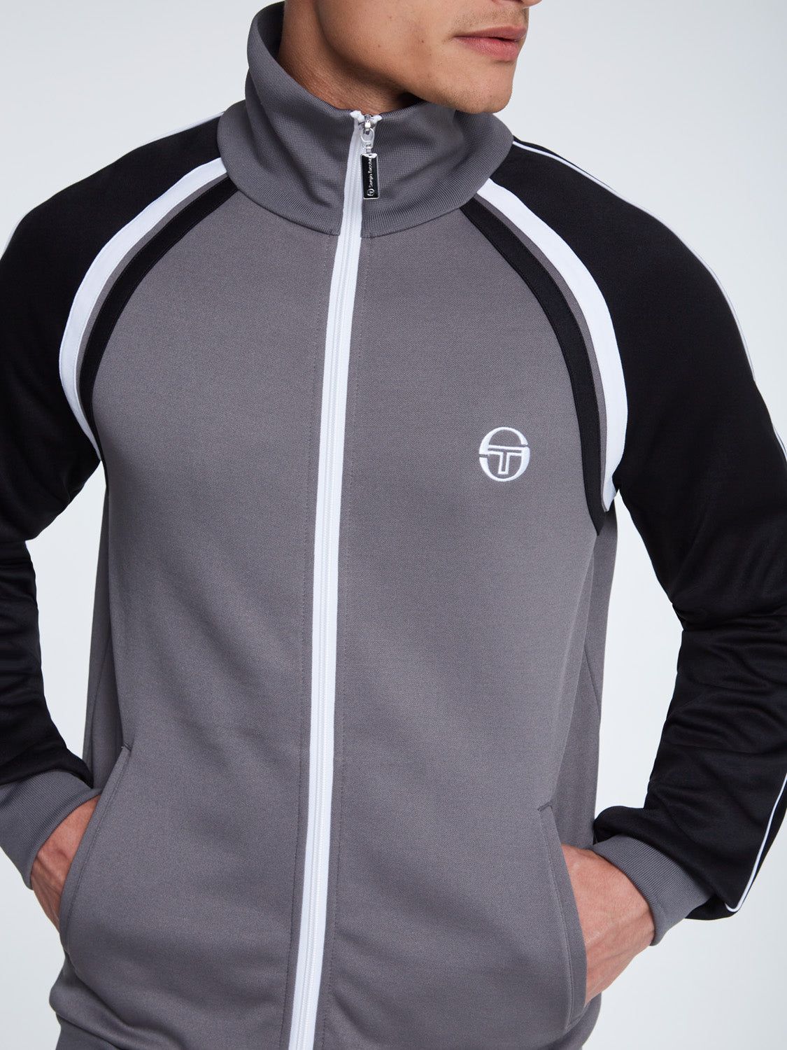 Ghibli Track Jacket Archivio-Charcoal Grey/Black sold by Sergio Tacchini product image thumbnail 3