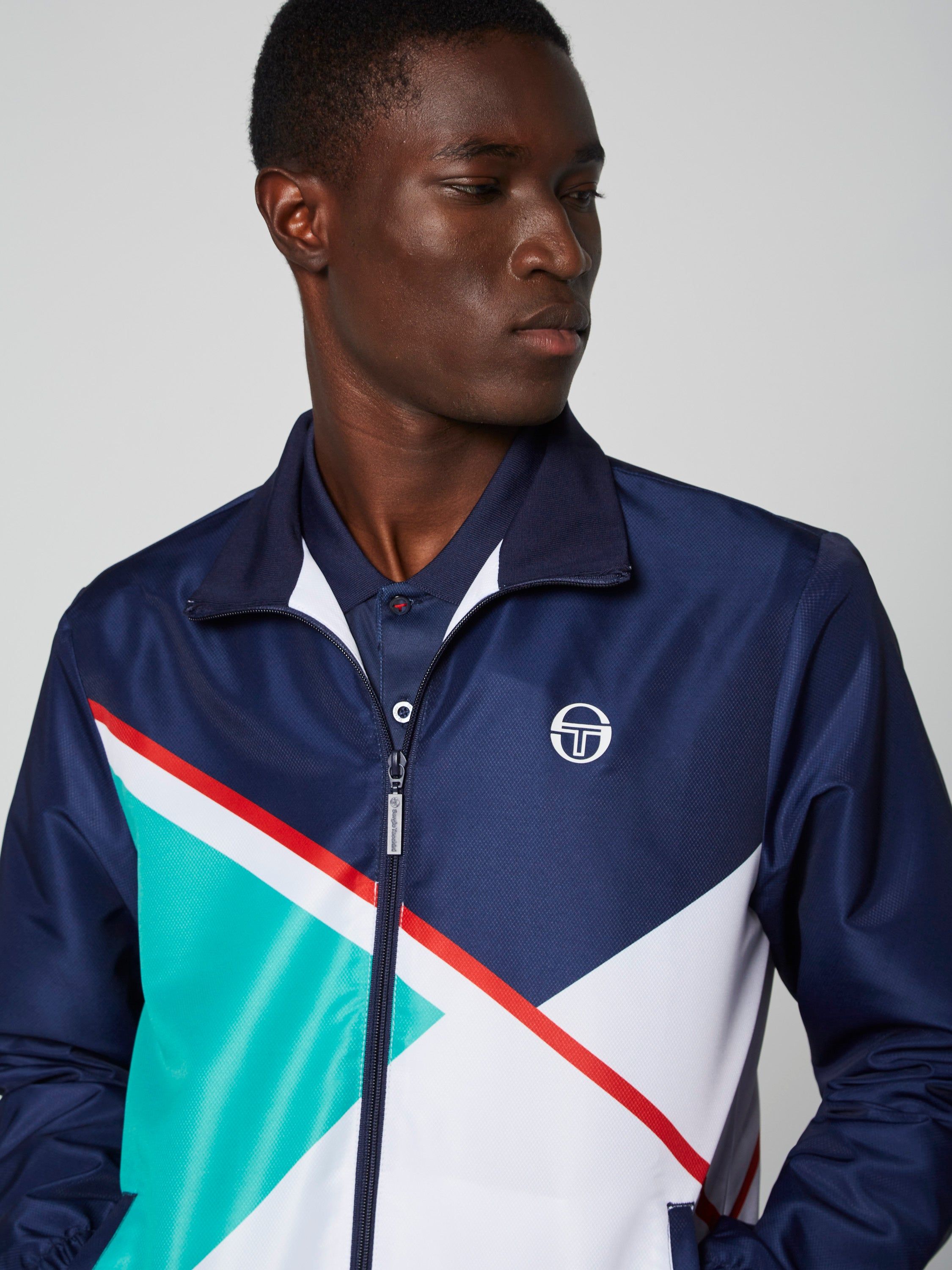 Scaleno Tracksuit- Navy/ Peacock Green sold by Sergio Tacchini product image thumbnail 3