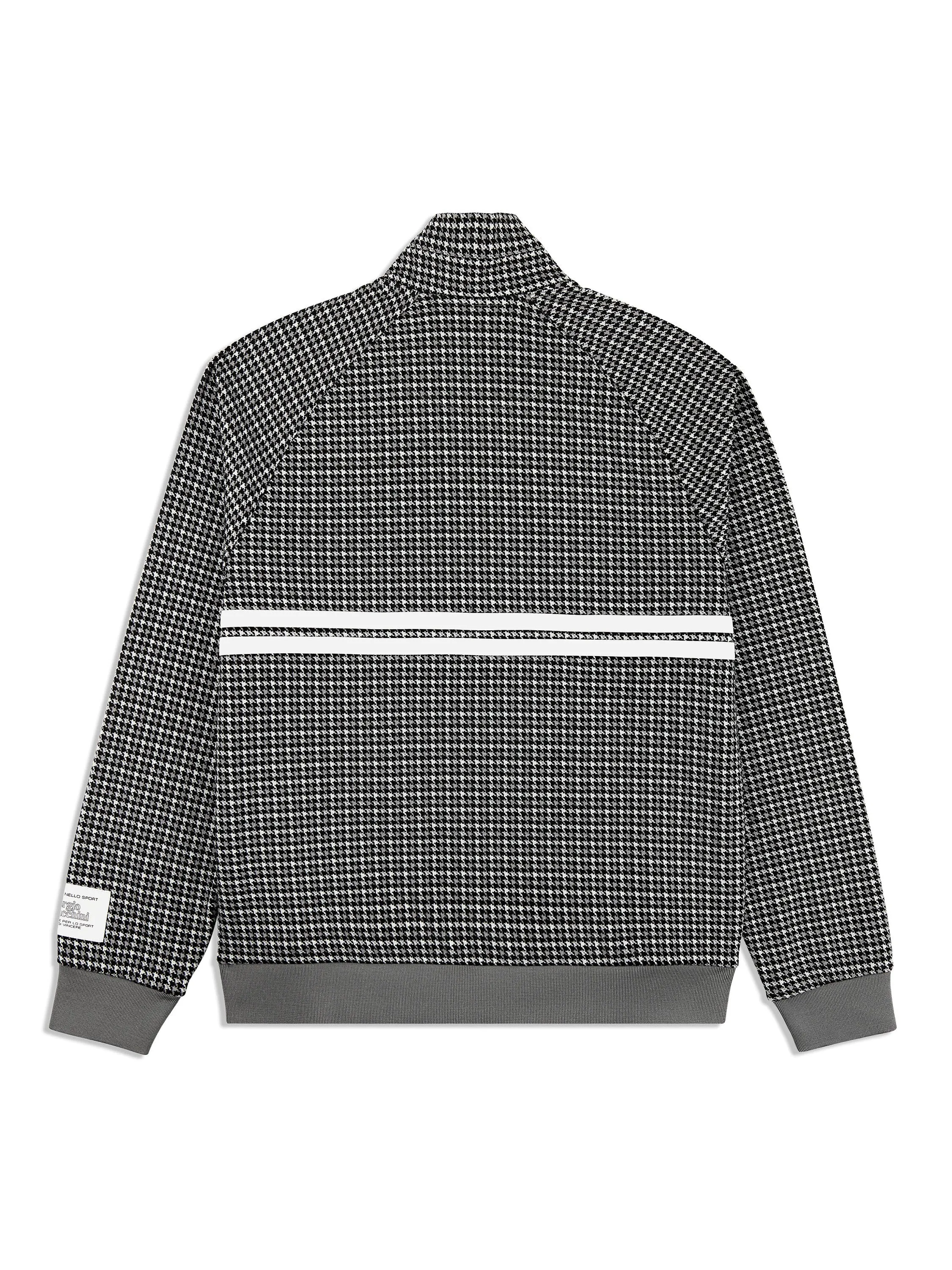 Dallas Houndstooth Track Jacket- Black Beauty sold by Sergio Tacchini product image thumbnail 5