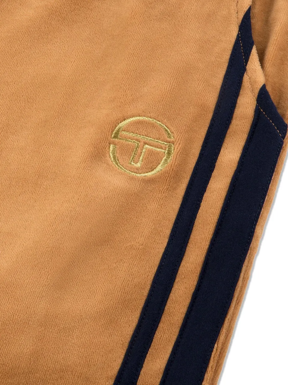 Damarindo Velour Track Pant- Almond/ Maritime Blue sold by Sergio Tacchini product image thumbnail 2
