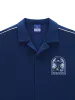Monte Carlo Terry Button-Up Cabana Shirt- Navy sold by Sergio Tacchini