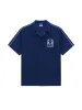 Monte Carlo Terry Button-Up Cabana Shirt- Navy sold by Sergio Tacchini