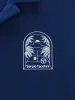 Monte Carlo Terry Button-Up Cabana Shirt- Navy sold by Sergio Tacchini