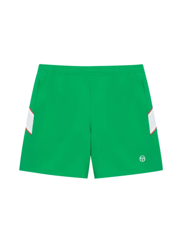 Flag Woven Shorts- Green sold by Sergio Tacchini
