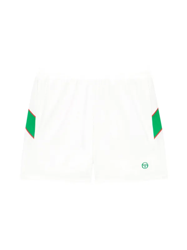 Flag Woven Shorts- Off White made by Sergio Tacchini