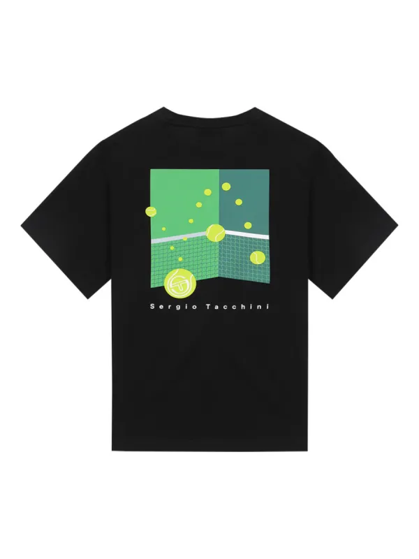 Daily Artwork T-Shirt- Black/Black sold by Sergio Tacchini