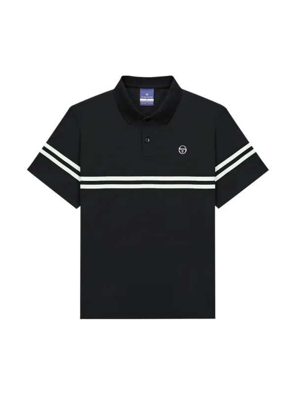 Essential Damarindo Polo Shirt- Black/ Black sold by Sergio Tacchini