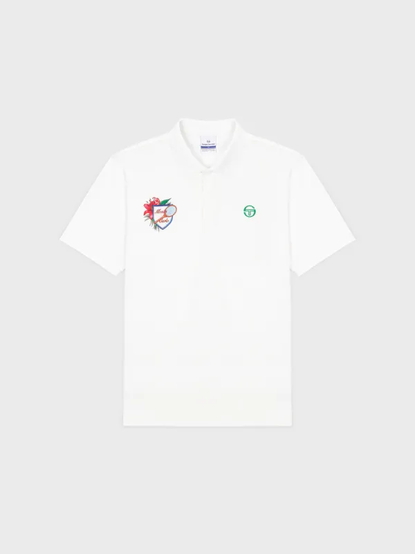 Monte Carlo Graphic Polo Shirt- Off White sold by Sergio Tacchini