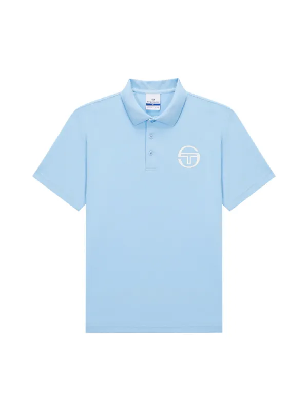Graphic Polo Shirt- Light Blue sold by Sergio Tacchini