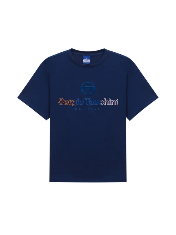 Daily Tuft T-Shirt- Navy sold by Sergio Tacchini