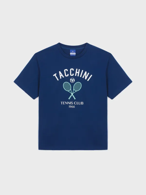 Preppy Artwork T-Shirt- Navy sold by Sergio Tacchini
