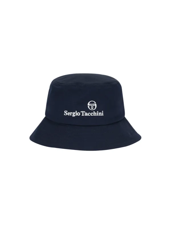 Asteria Bucket Hat- Navy/ Tango Red | Parallel