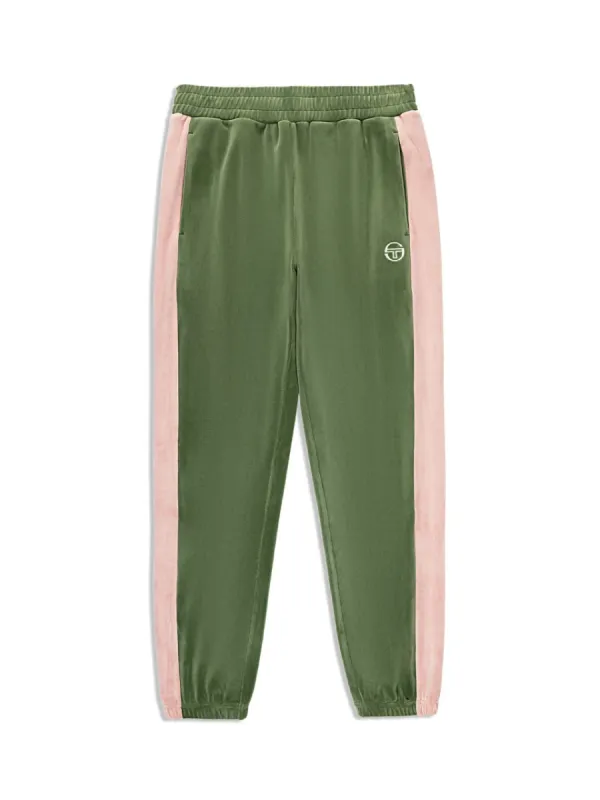Cielo Velour Track Pant- Bronze Green sold by Sergio Tacchini