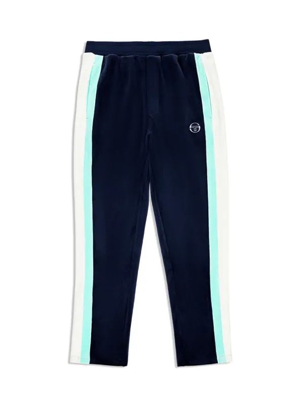 Lazaro Velour Track Pant- Maritime Blue sold by Sergio Tacchini