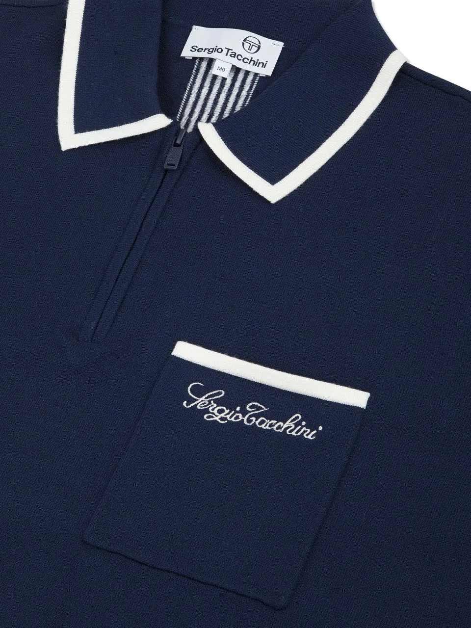 Enzo Knit Polo- Maritime Blue sold by Sergio Tacchini product image thumbnail 3