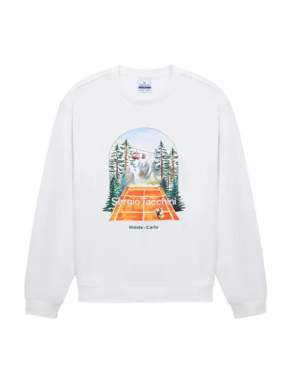 MC Artwork Sweatshirt- Off White made by Sergio Tacchini