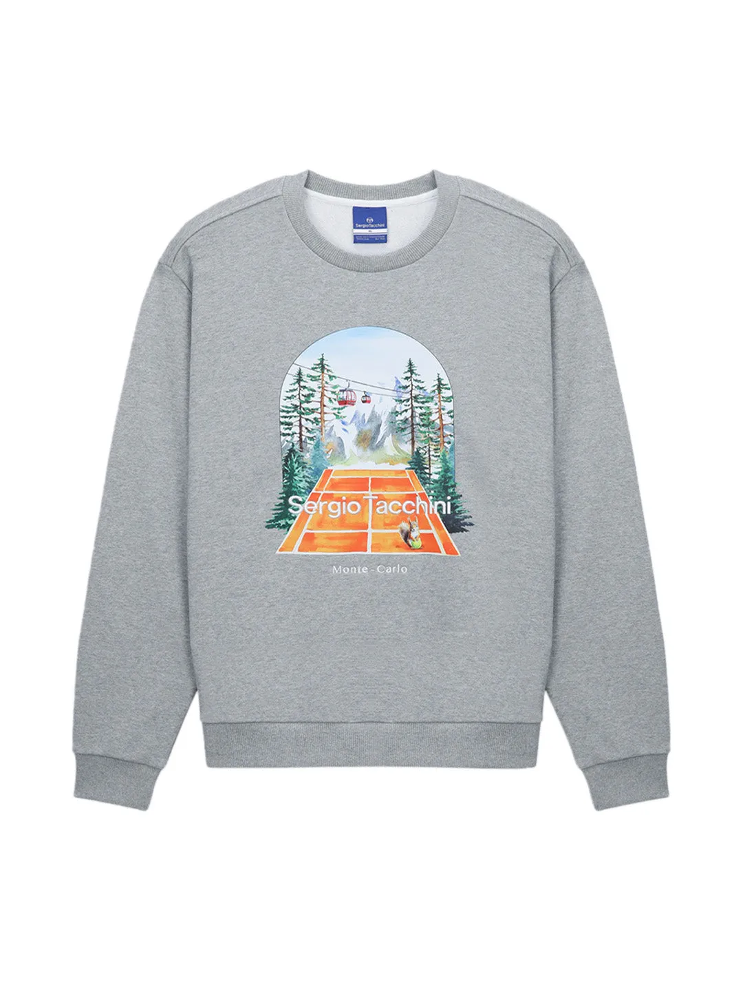 MC Artwork Sweatshirt- Melange Grey sold by Sergio Tacchini