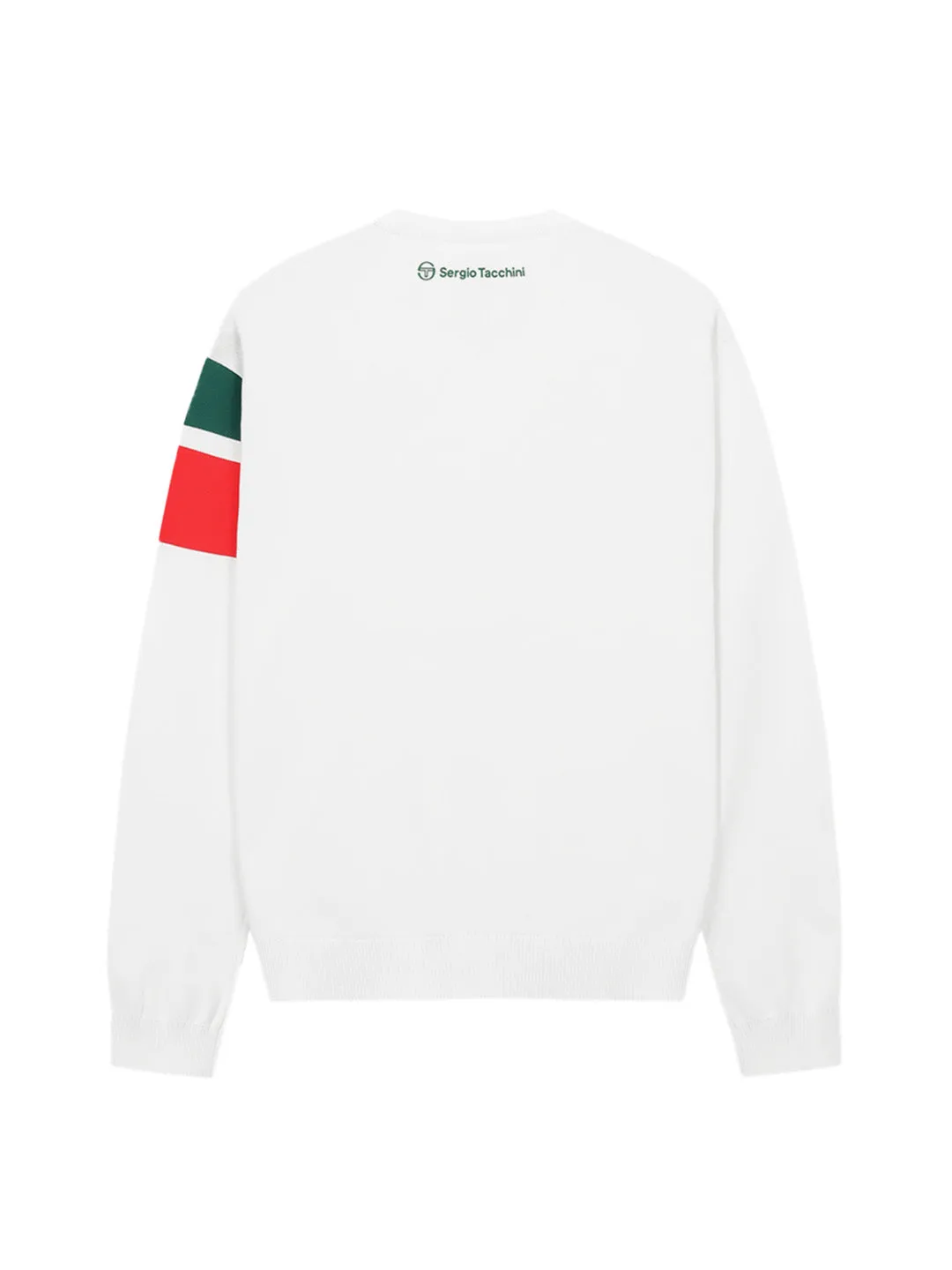 Flag Tech Knit Crewneck Sweatshirt- Off White sold by Sergio Tacchini product image thumbnail 2