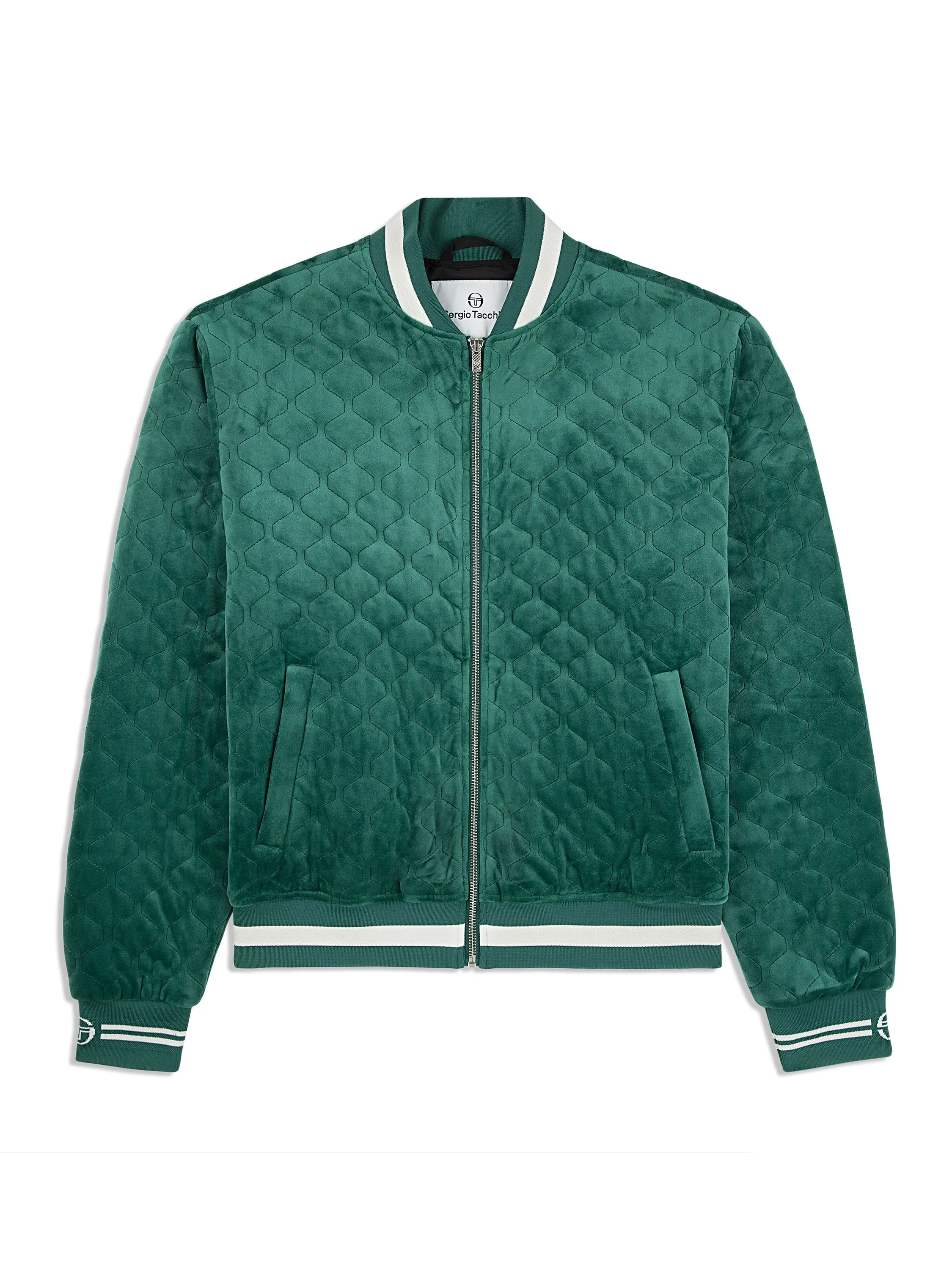 Fasano Quilted Velour Jacket- Rainforest sold by Sergio Tacchini