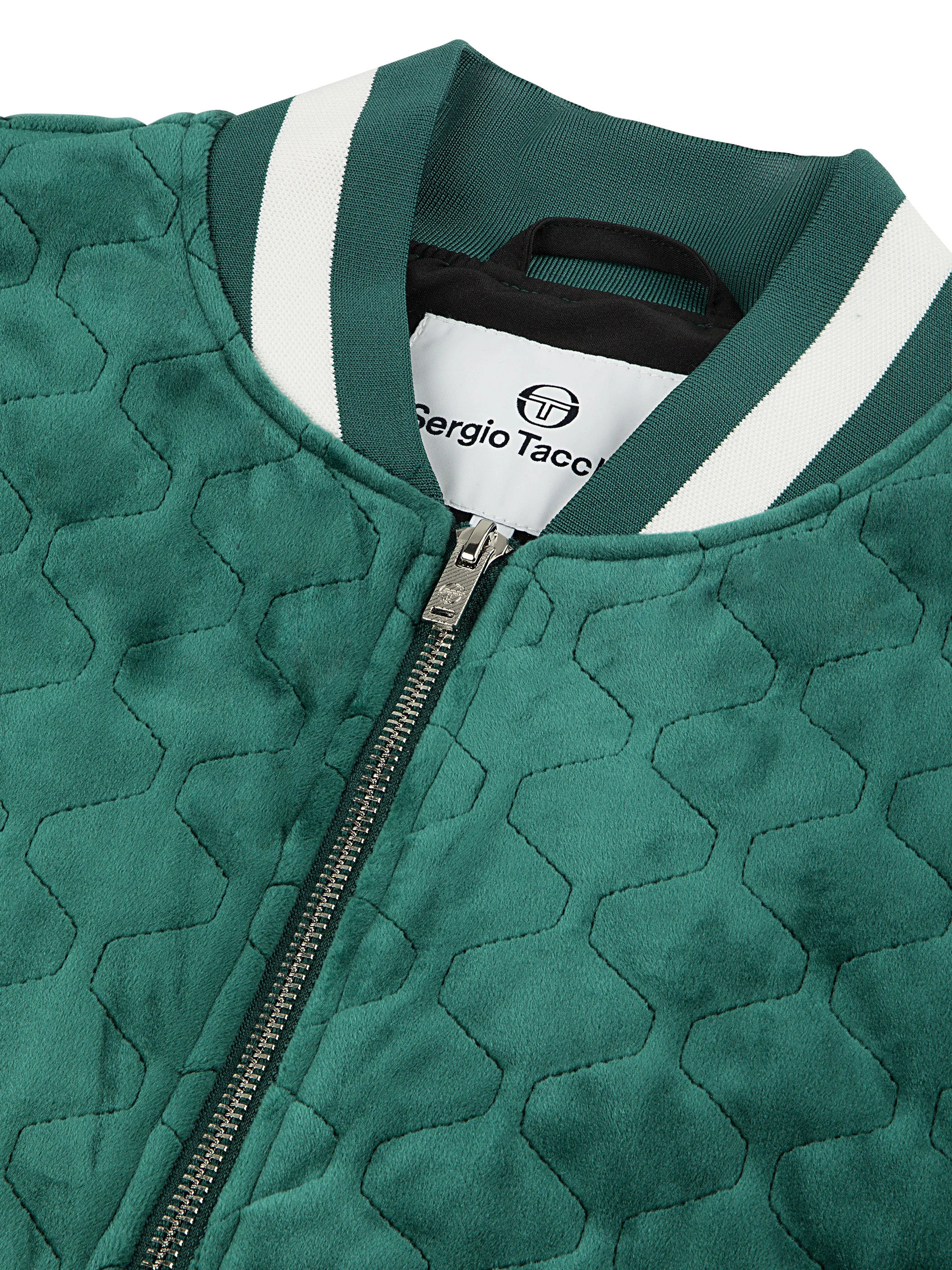 Fasano Quilted Velour Jacket- Rainforest sold by Sergio Tacchini product image thumbnail 3