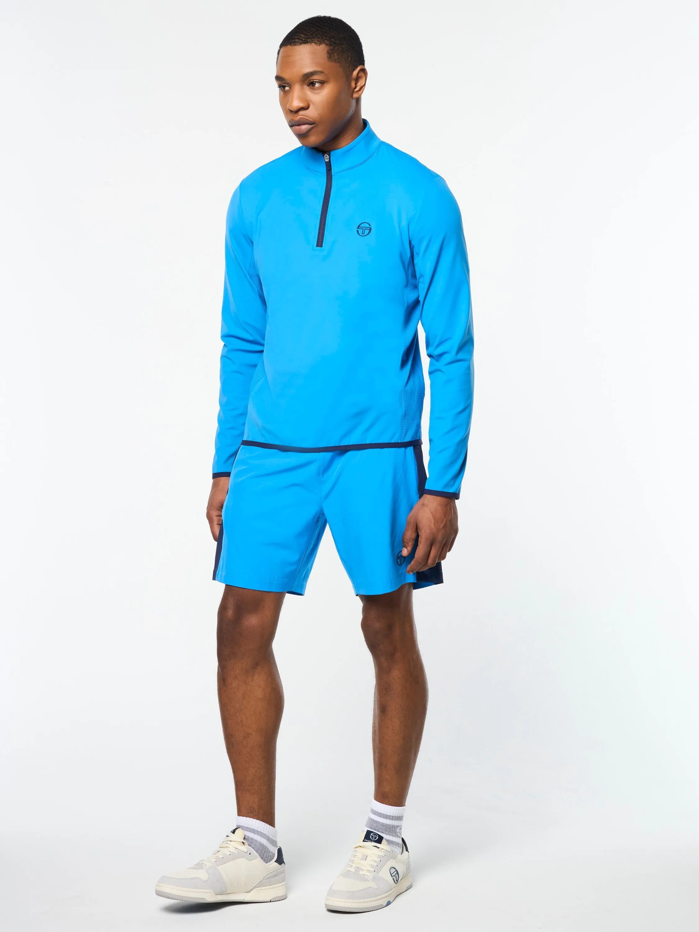 Elio 1/4 Zip Pullover- French Blue sold by Sergio Tacchini product image thumbnail 4
