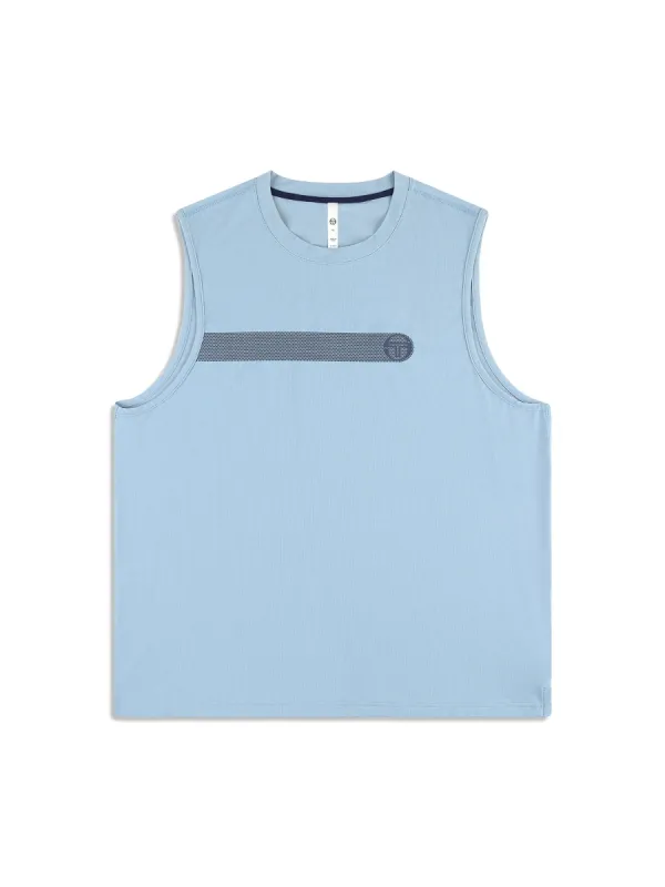 Elio Performance Tank- Faded Denim sold by Sergio Tacchini