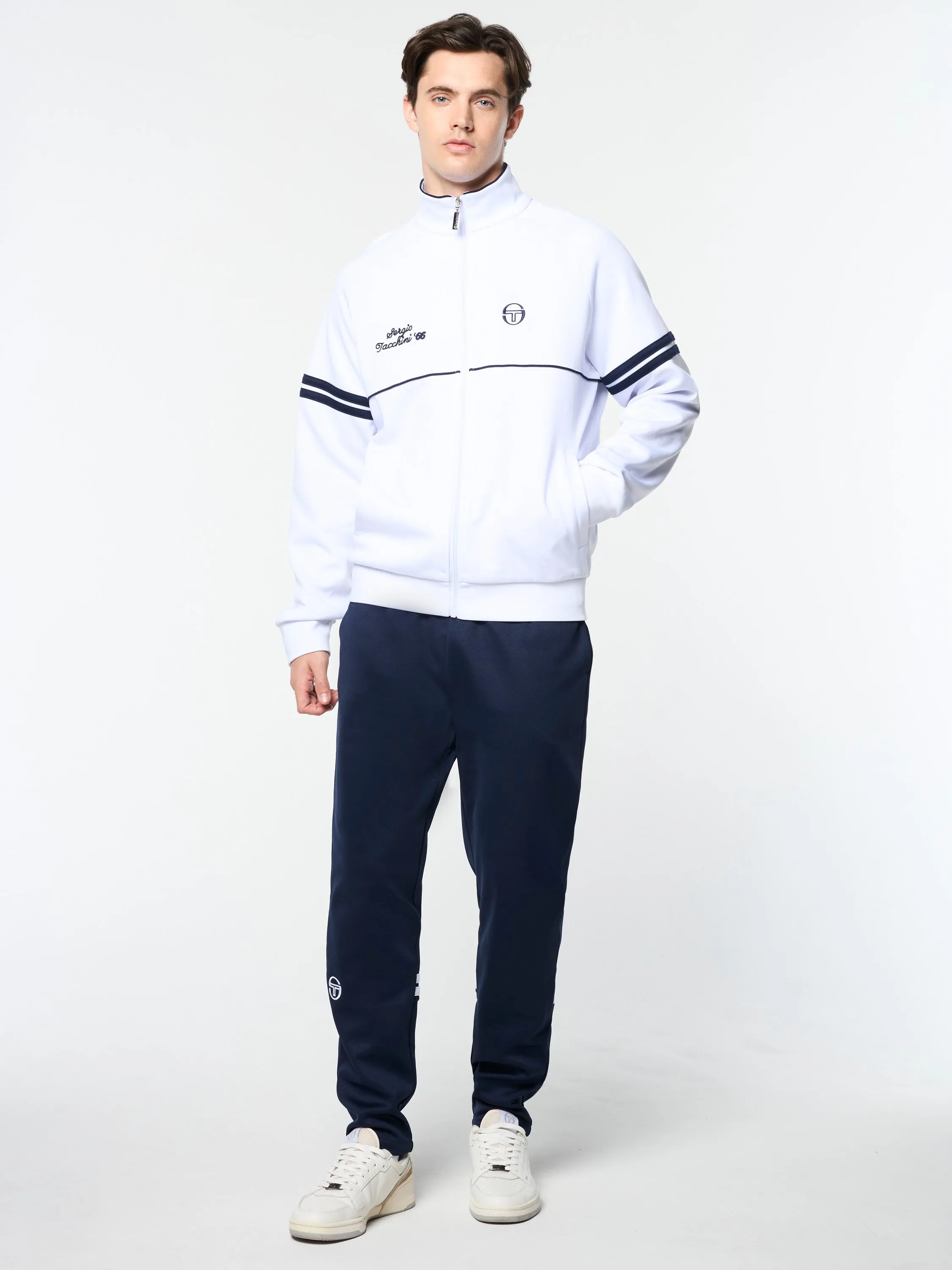 Orion Davis Track Jacket- White/ Maritime Blue sold by Sergio Tacchini product image thumbnail 2