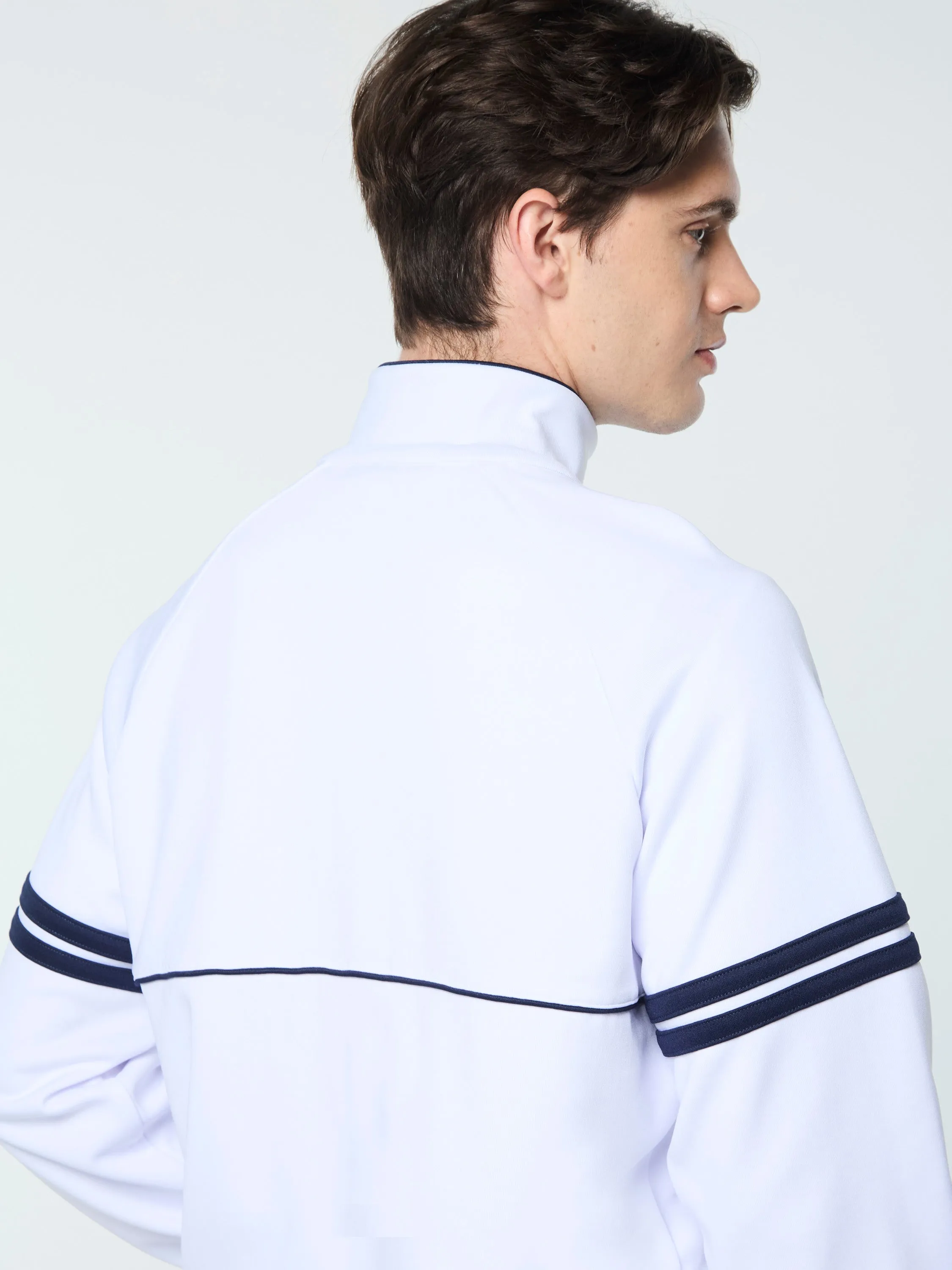 Orion Davis Track Jacket- White/ Maritime Blue sold by Sergio Tacchini product image thumbnail 5