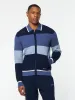Enzo Striped Track Jacket- Faded Denim sold by Sergio Tacchini