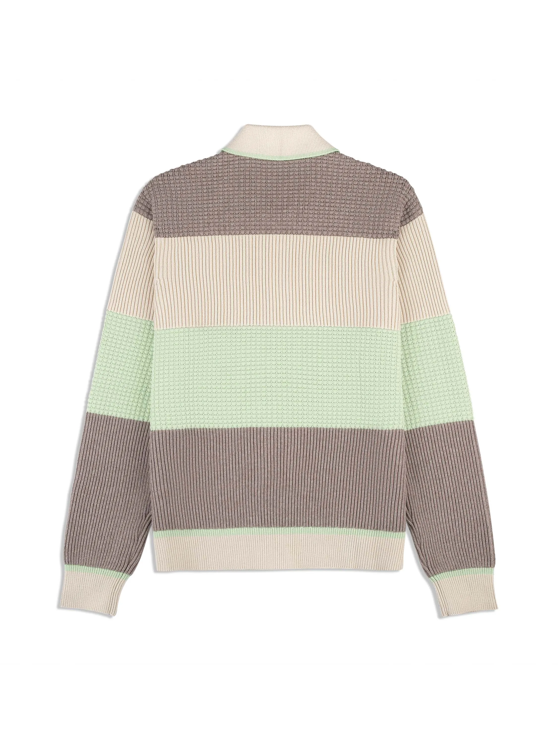 Enzo Striped Track Jacket- Taupe Grey sold by Sergio Tacchini product image thumbnail 3