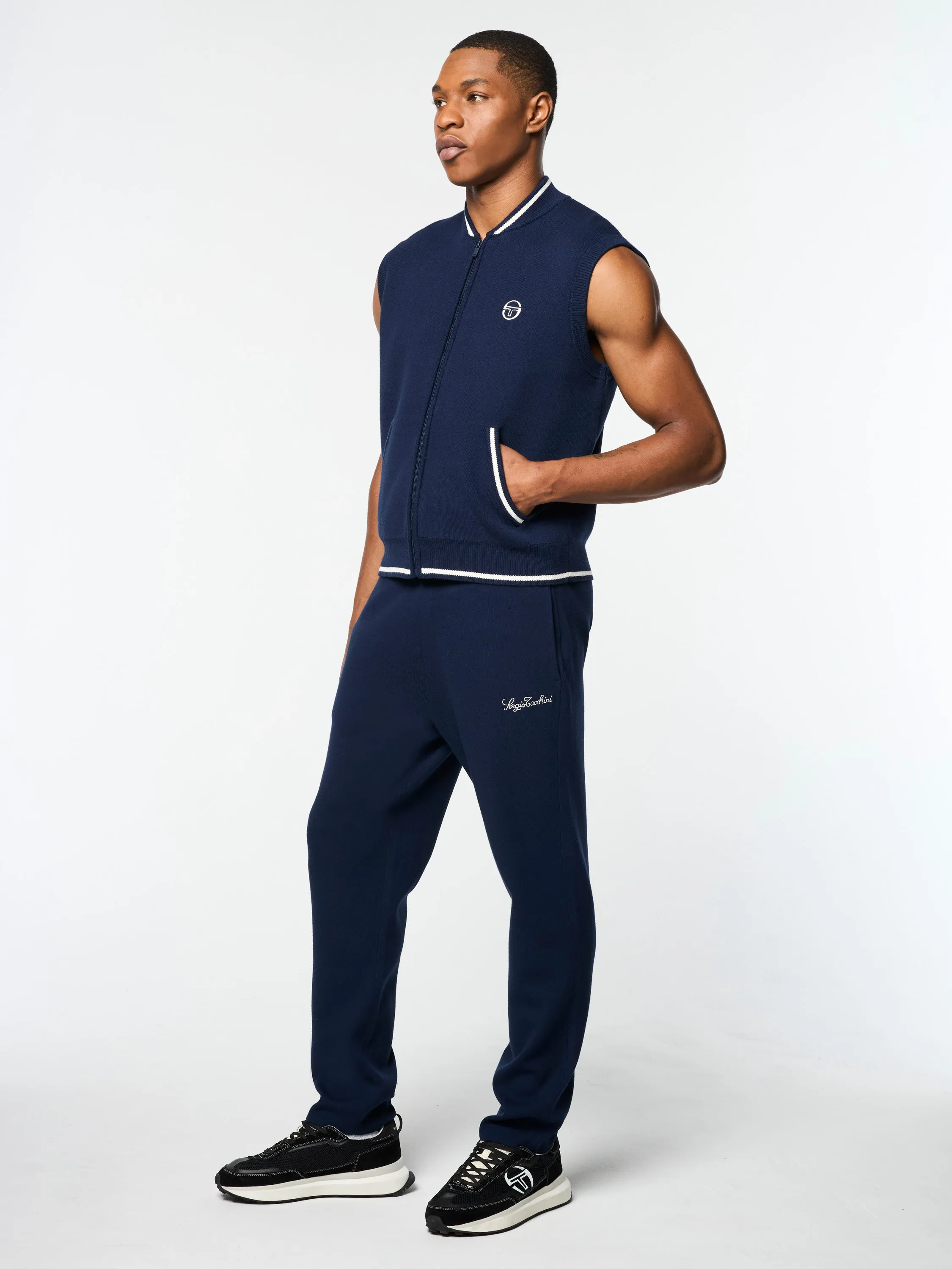 Enzo Knit Vest- Maritime Blue sold by Sergio Tacchini product image thumbnail 4