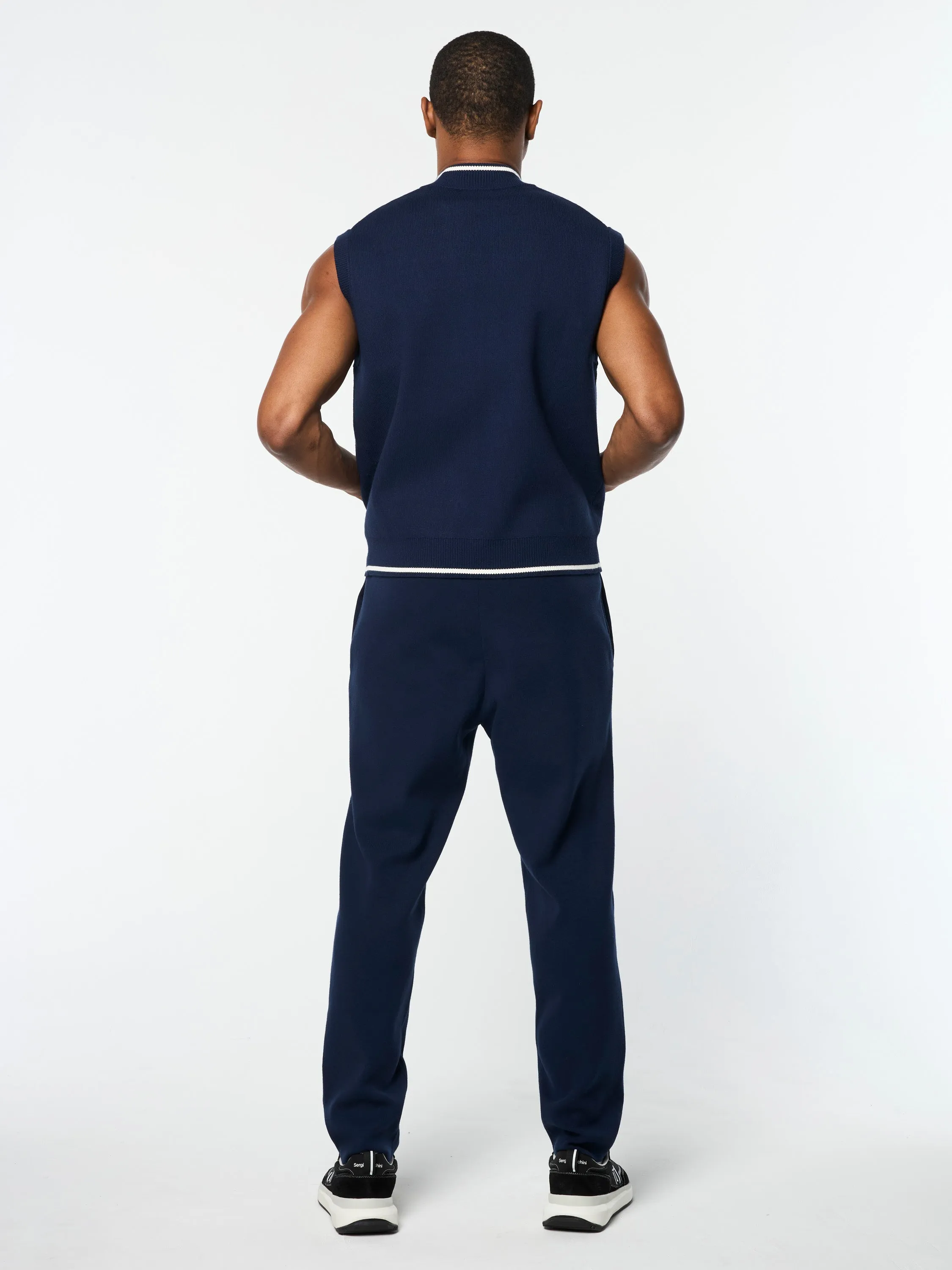 Enzo Knit Vest- Maritime Blue sold by Sergio Tacchini product image thumbnail 5