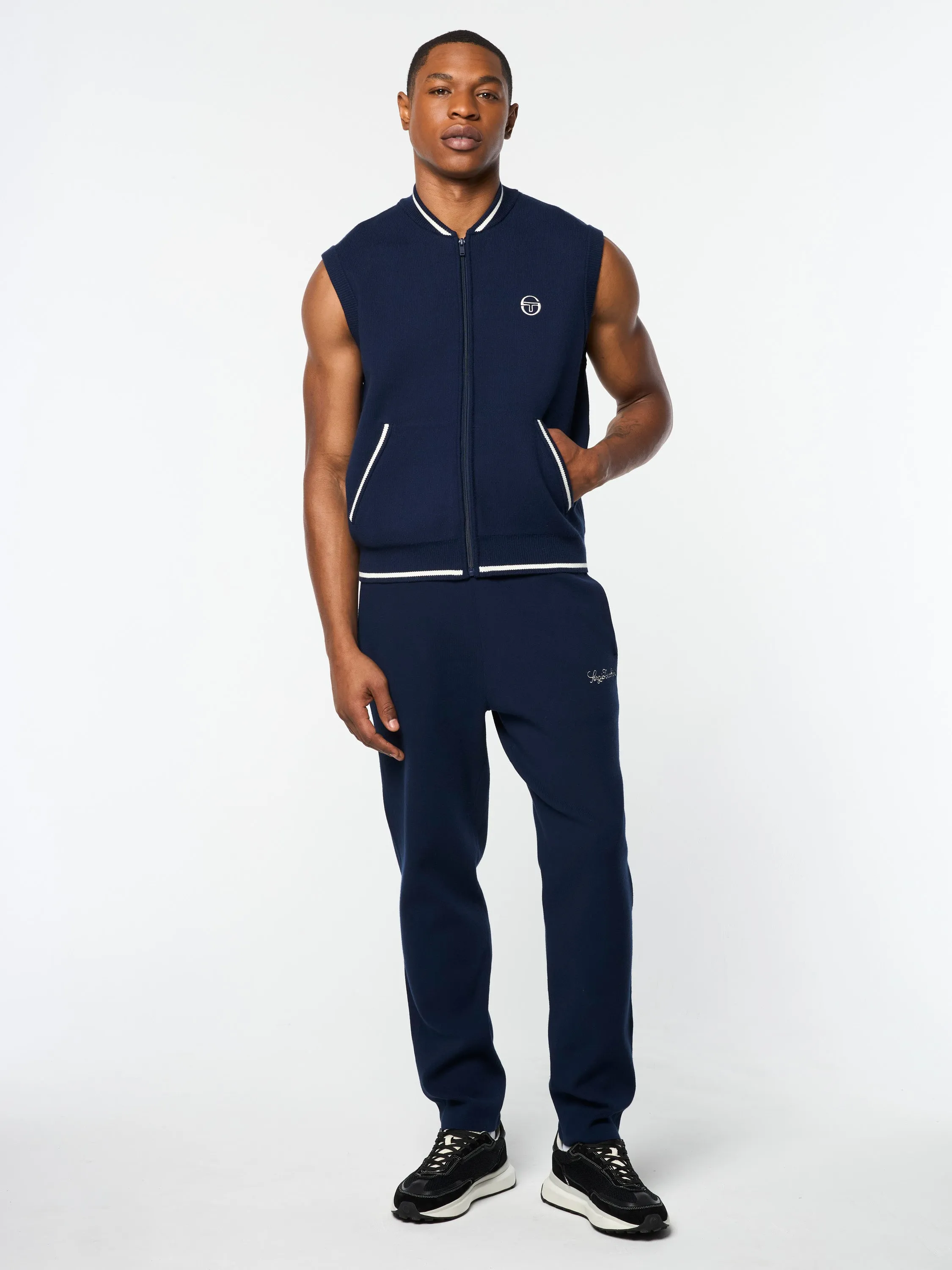 Enzo Knit Vest- Maritime Blue sold by Sergio Tacchini product image thumbnail 3