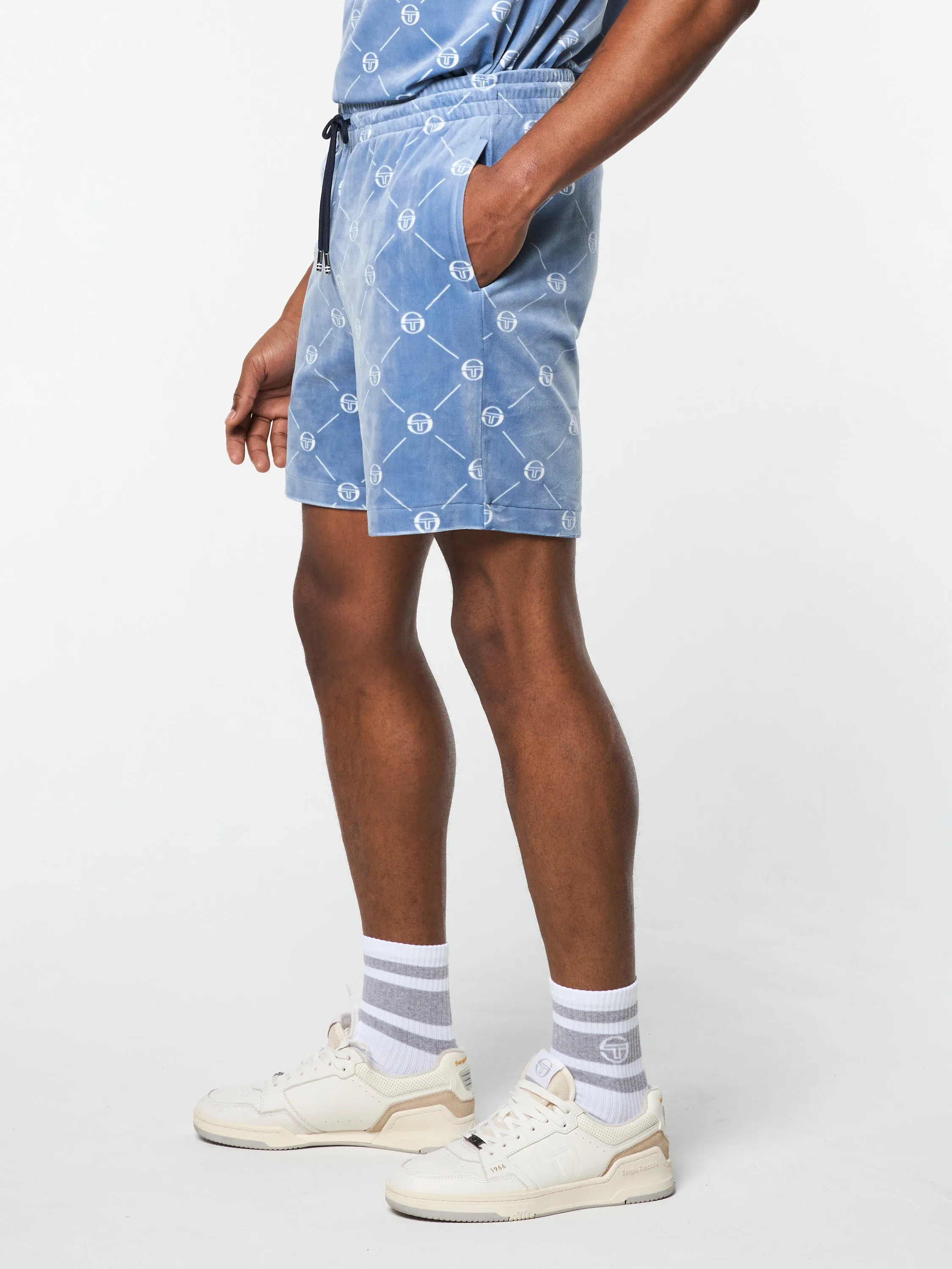 Cosimo Velour Short- Faded Denim sold by Sergio Tacchini product image thumbnail 2