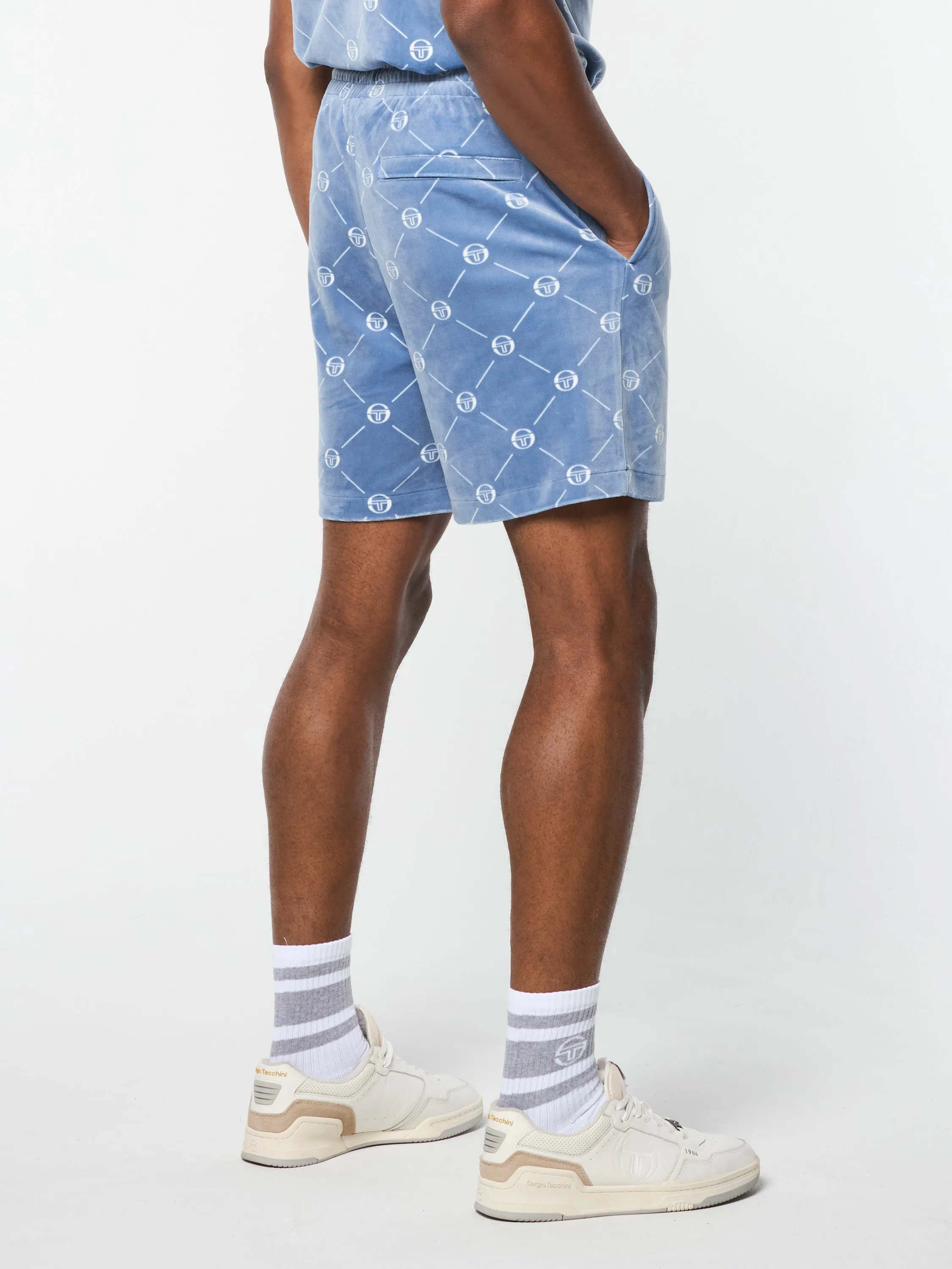Cosimo Velour Short- Faded Denim sold by Sergio Tacchini product image thumbnail 4
