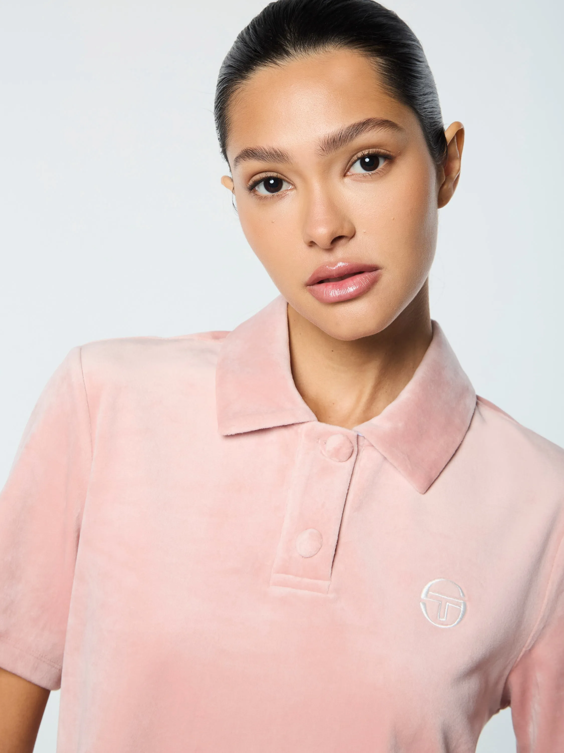Adele Velour Polo- Pale Mauve sold by Sergio Tacchini product image thumbnail 5