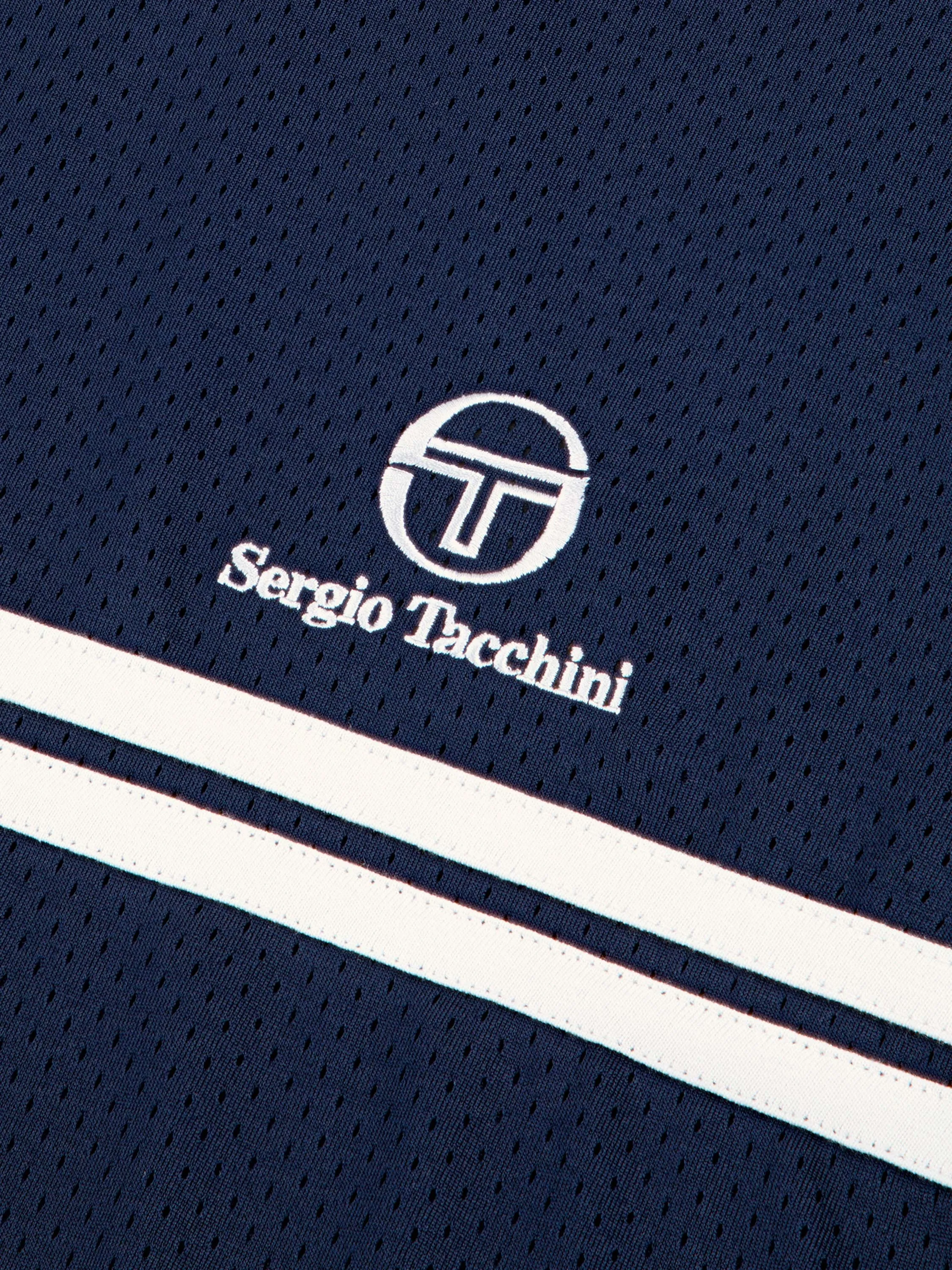 Giacomo Mesh T-Shirt- Maritime Blue/ Gray sold by Sergio Tacchini product image thumbnail 3