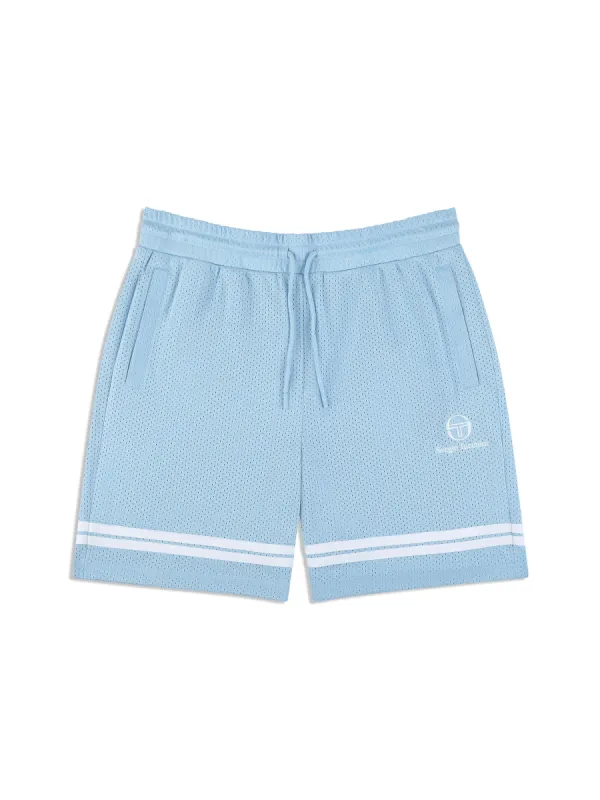 Ludovic Mesh Short- Dutch Canal/ White sold by Sergio Tacchini