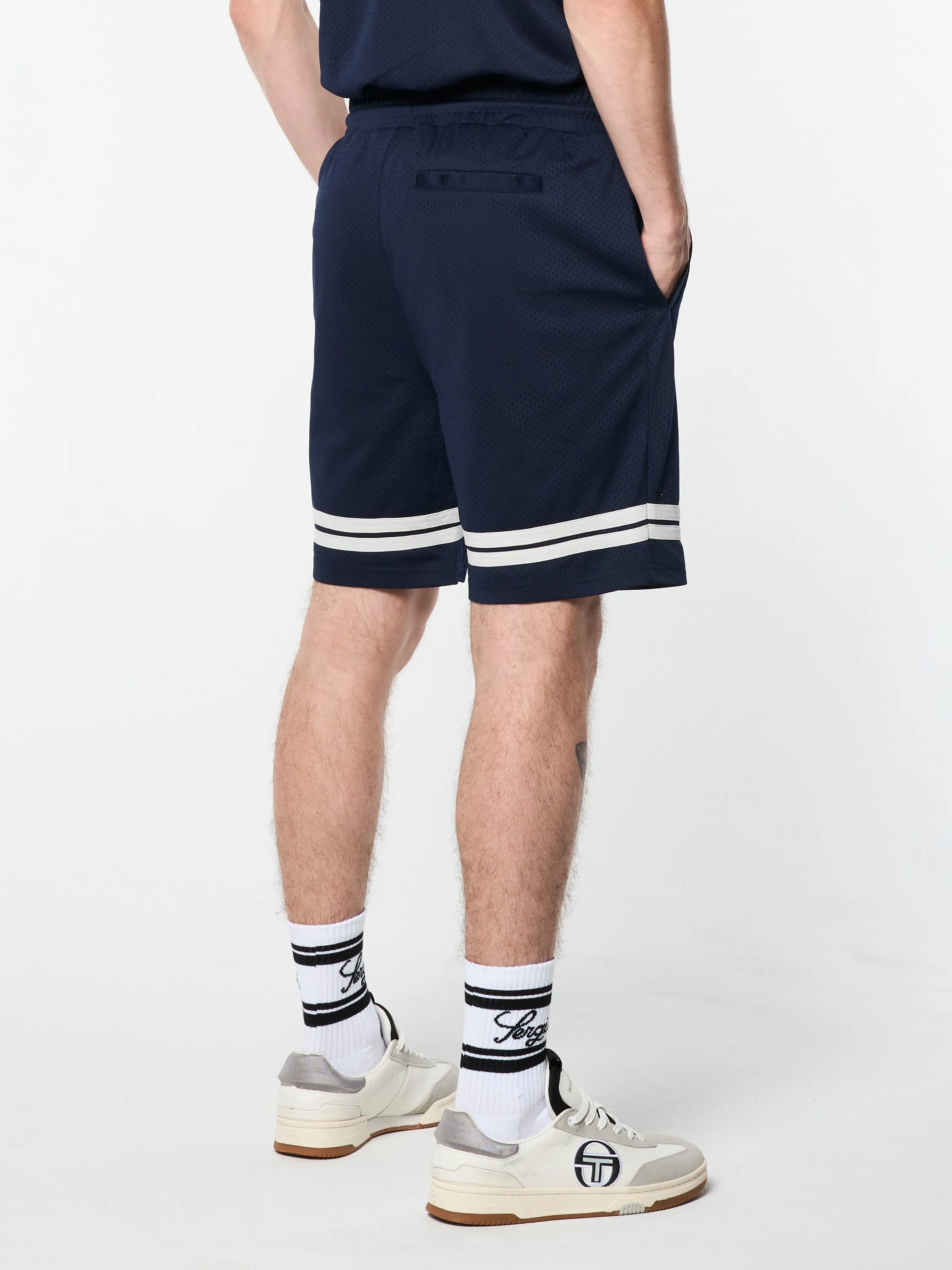Ludovic Mesh Short- Maritime Blue/ Quiet Grey sold by Sergio Tacchini product image thumbnail 5