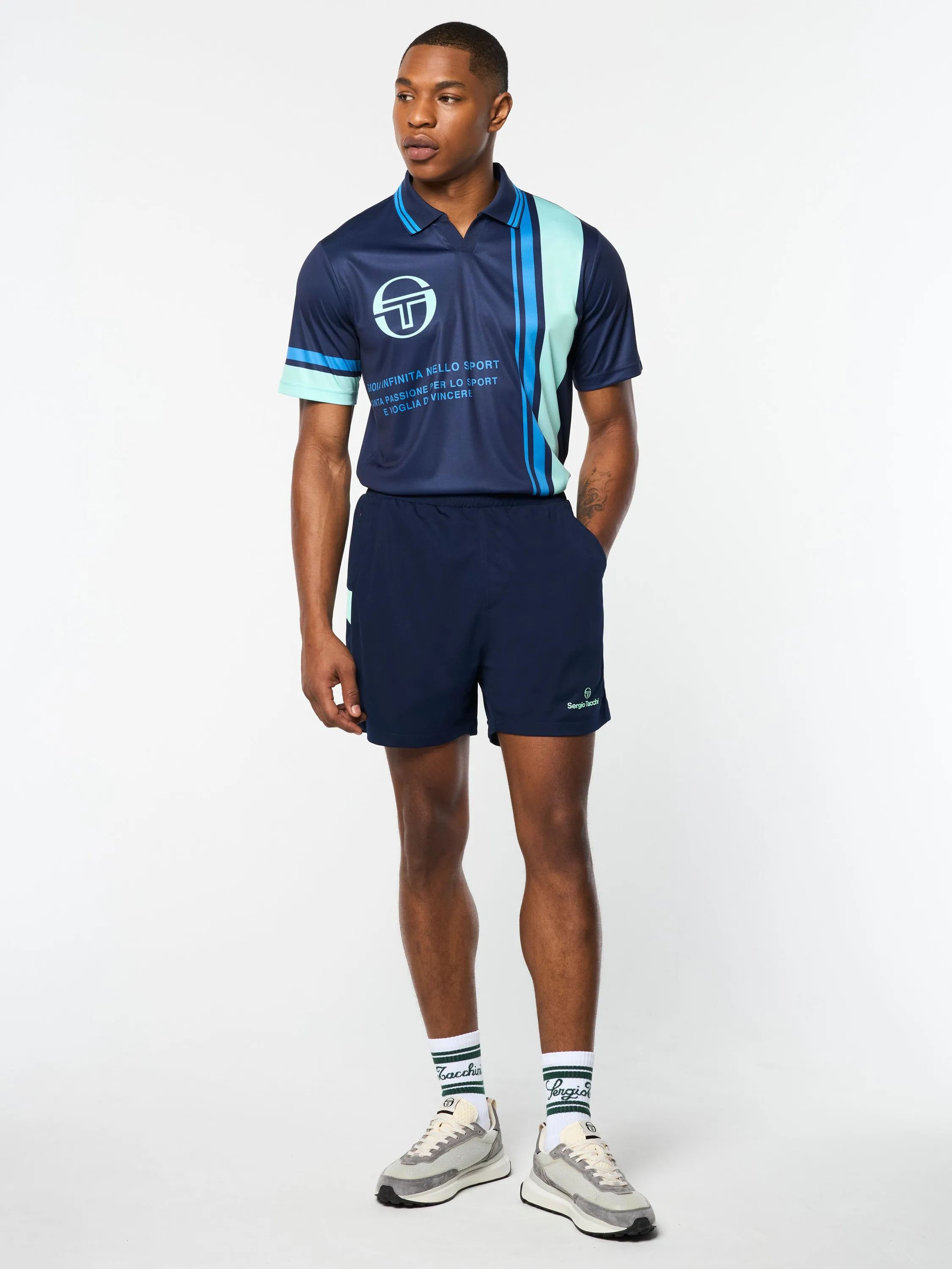 Luca Piqué Short- Maritime Blue sold by Sergio Tacchini product image thumbnail 5