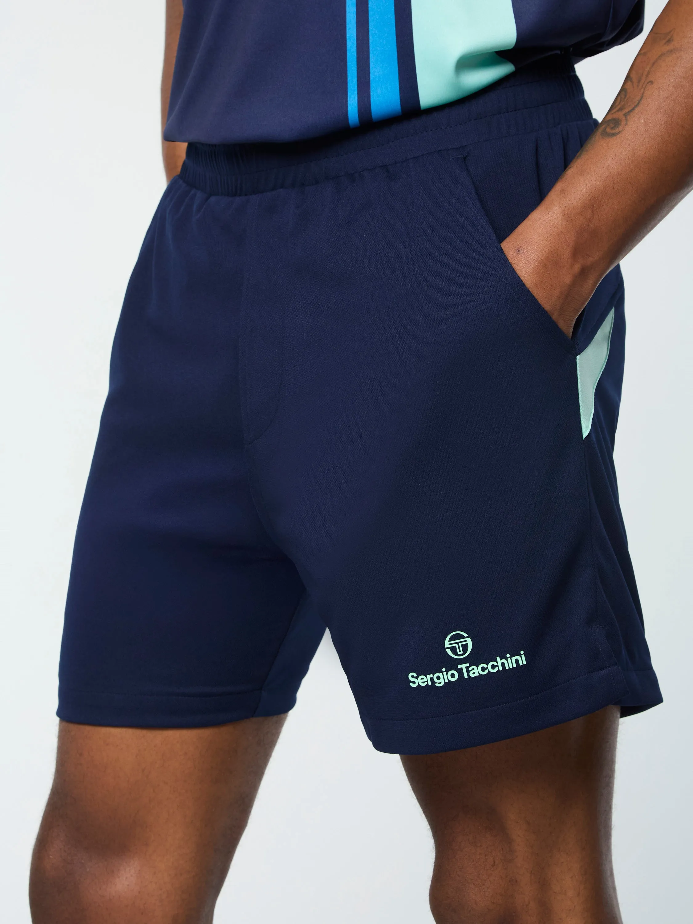Luca Piqué Short- Maritime Blue sold by Sergio Tacchini product image thumbnail 3