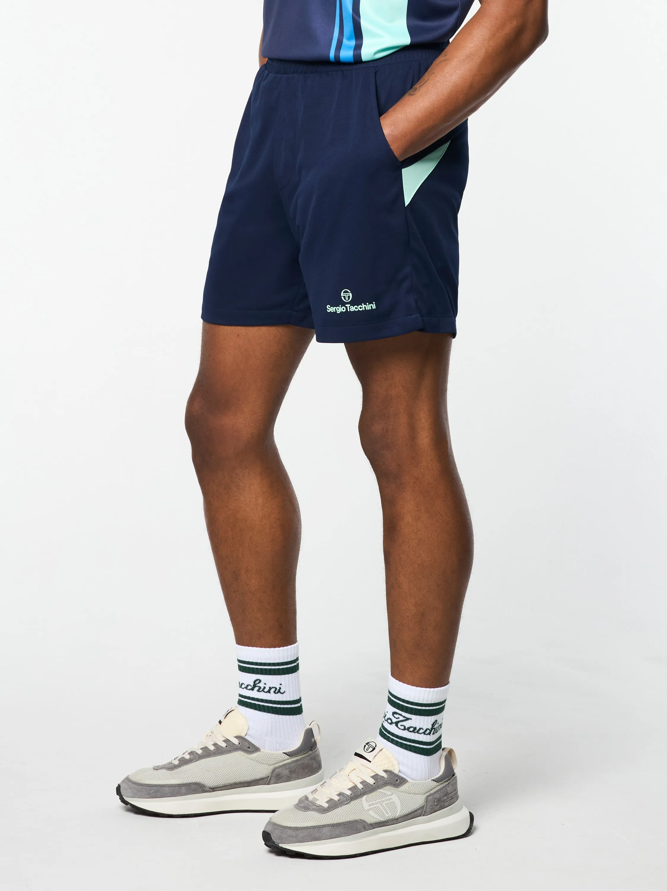 Luca Piqué Short- Maritime Blue sold by Sergio Tacchini product image thumbnail 2