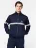 Arturo Mesh Track Jacket- Maritime Blue/ Quiet Gray sold by Sergio Tacchini