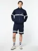 Arturo Mesh Track Jacket- Maritime Blue/ Quiet Gray sold by Sergio Tacchini
