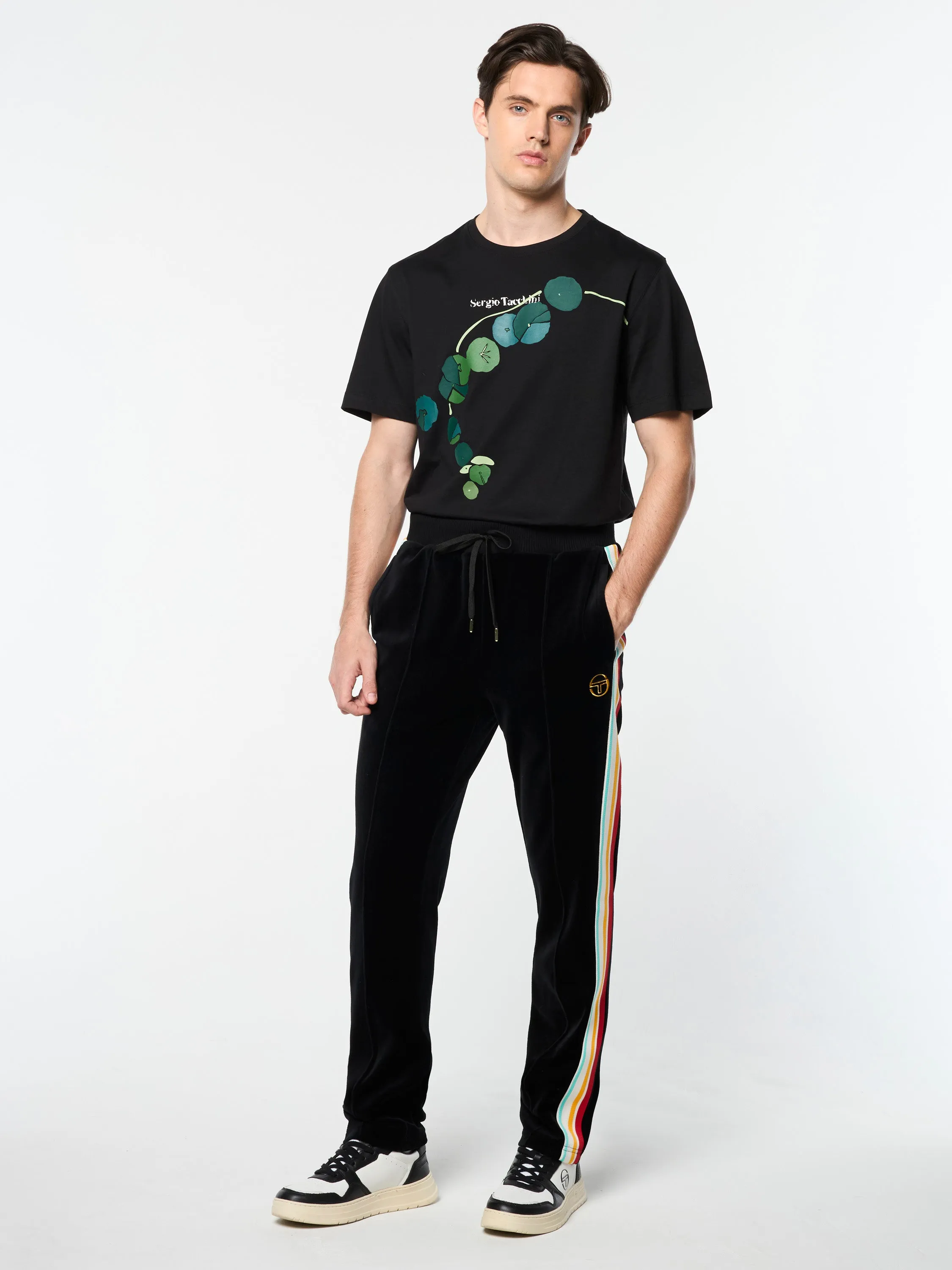 Slice Track Pant- Black/ Black sold by Sergio Tacchini product image thumbnail 2