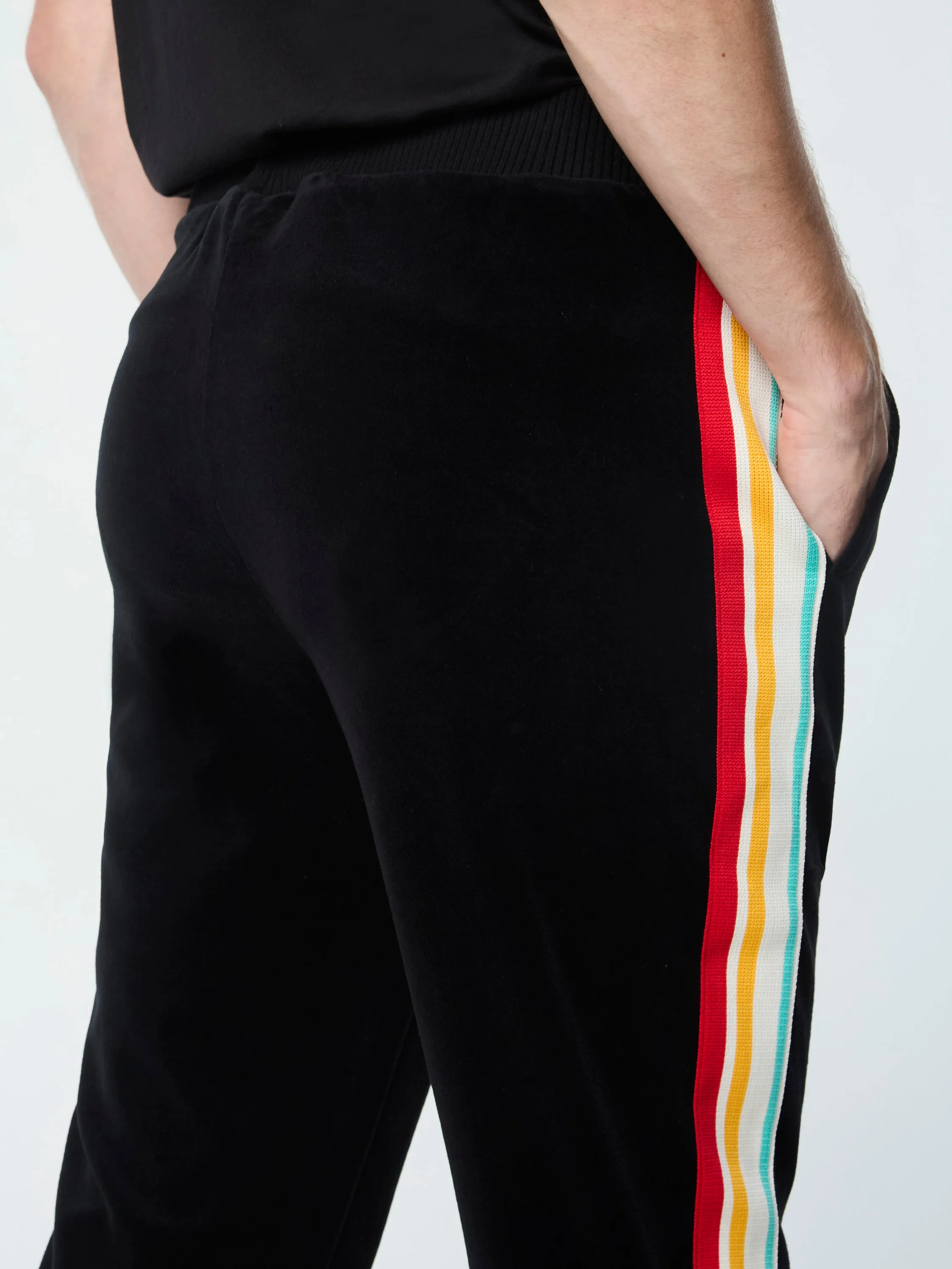 Slice Track Pant- Black/ Black sold by Sergio Tacchini product image thumbnail 5
