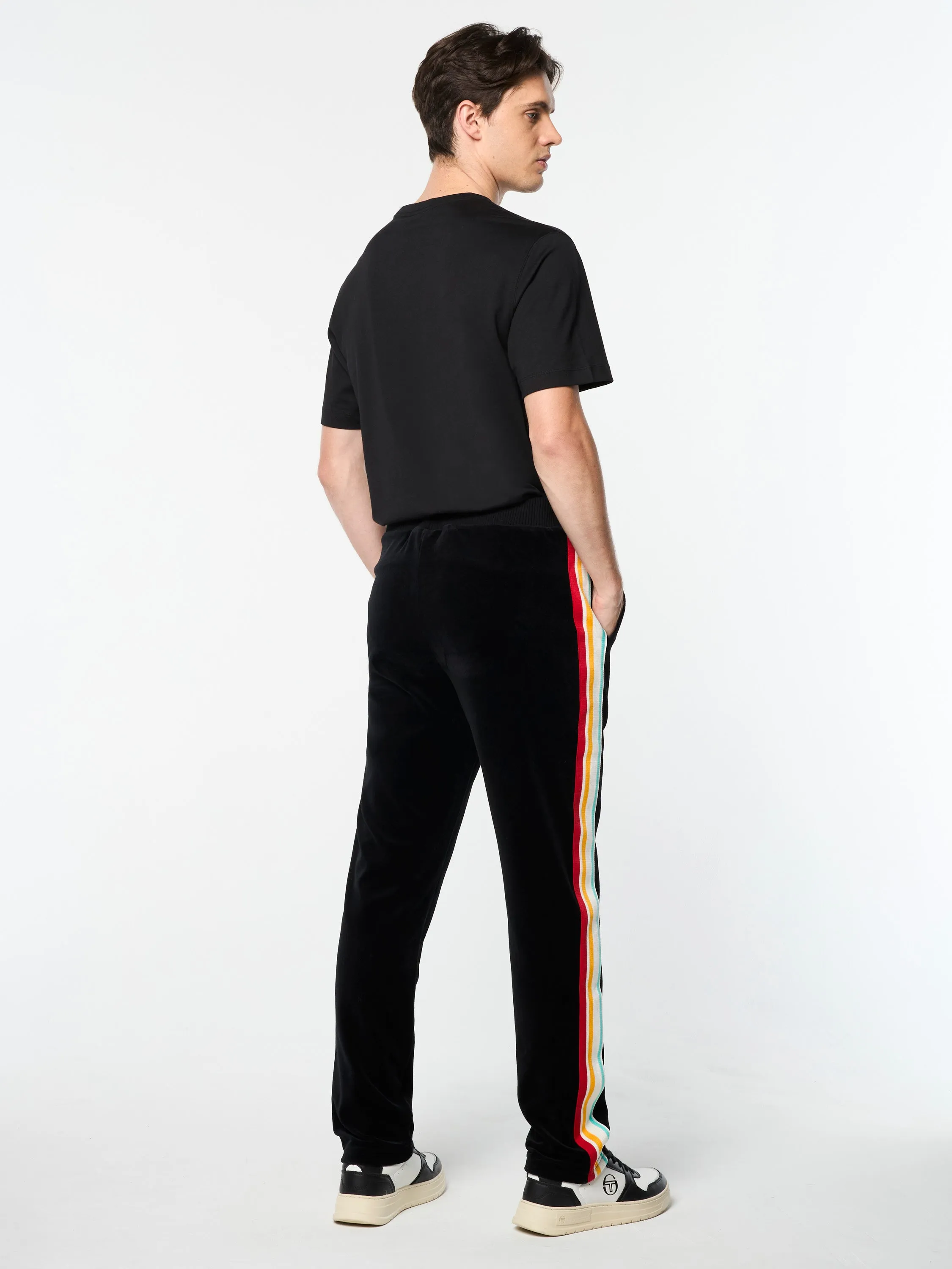 Slice Track Pant- Black/ Black sold by Sergio Tacchini product image thumbnail 4