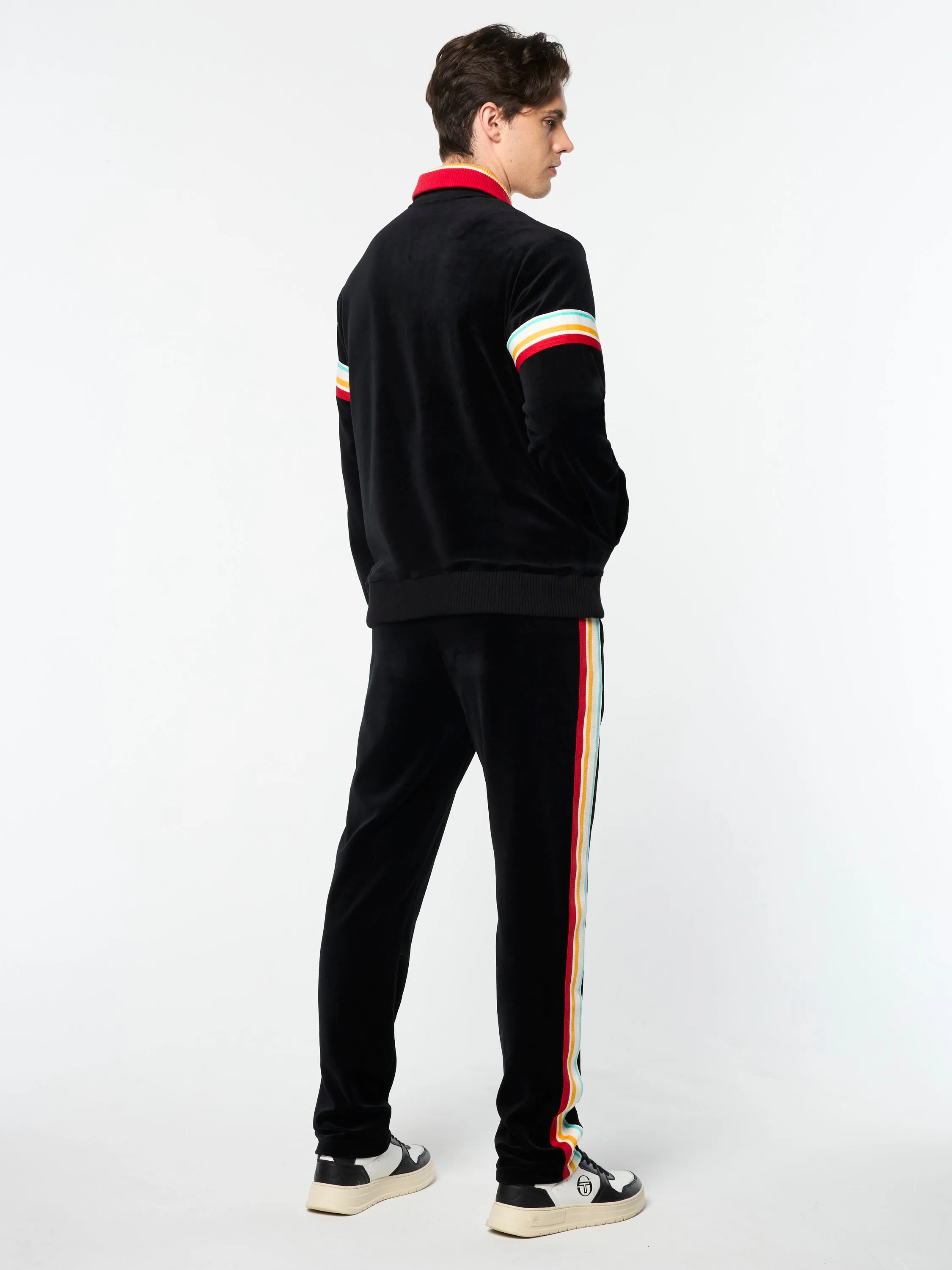 Slice Track Jacket- Black/ Black sold by Sergio Tacchini product image thumbnail 4