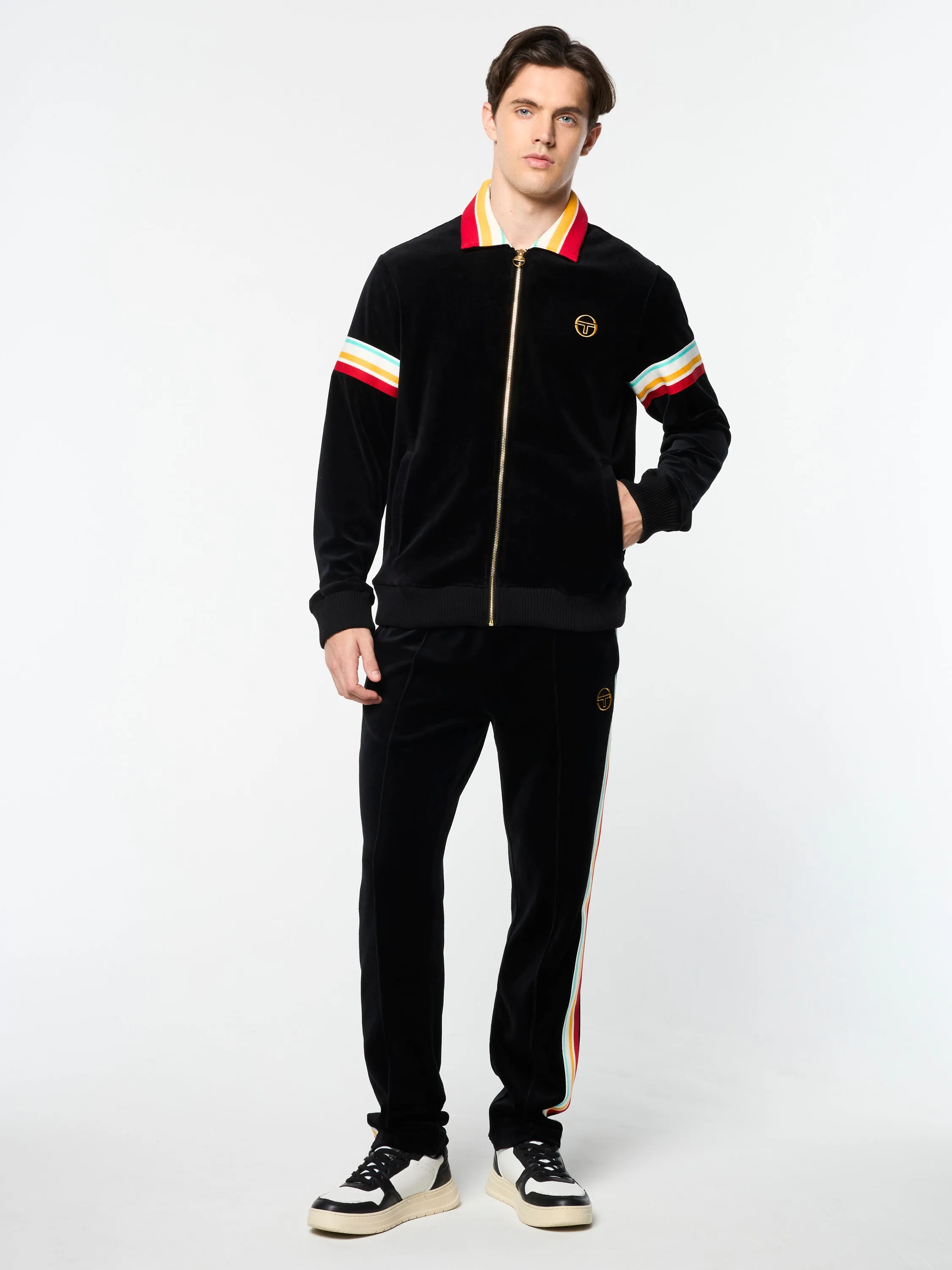 Slice Track Jacket- Black/ Black sold by Sergio Tacchini product image thumbnail 2
